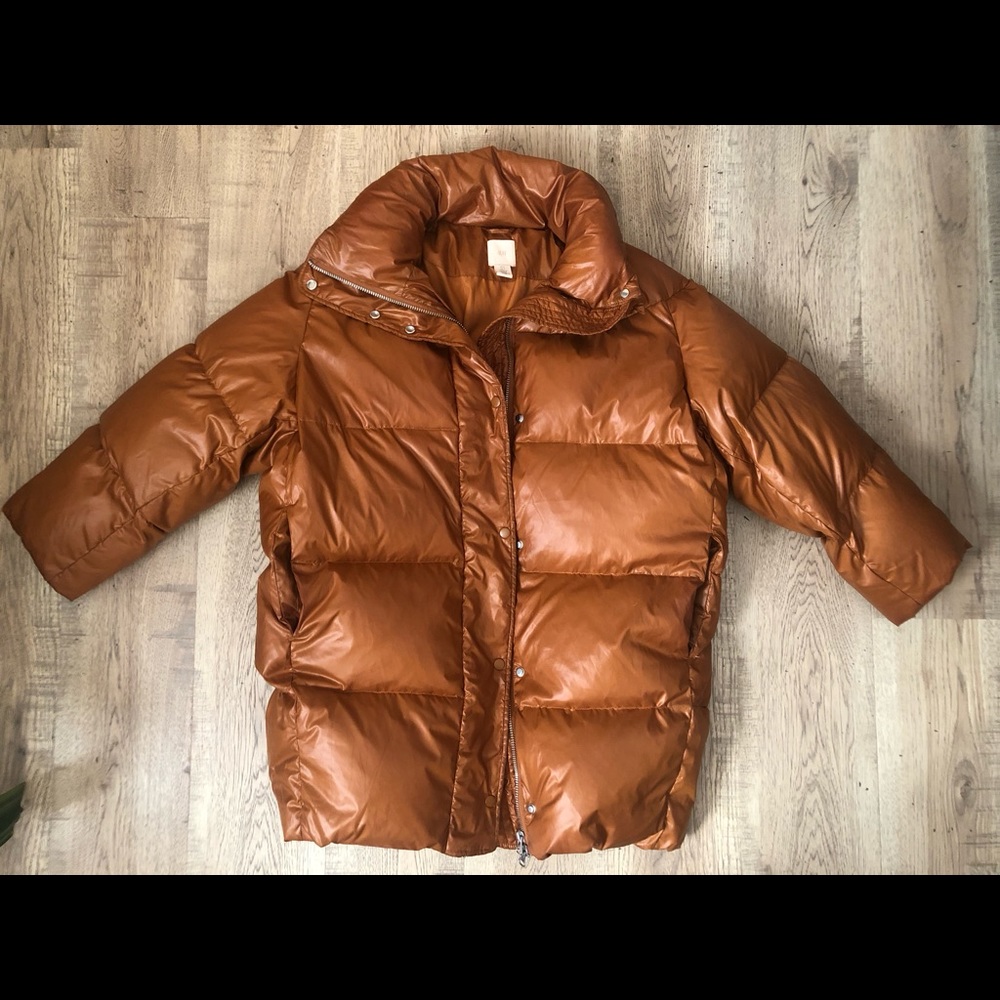 Oversized down puffer coat jacket